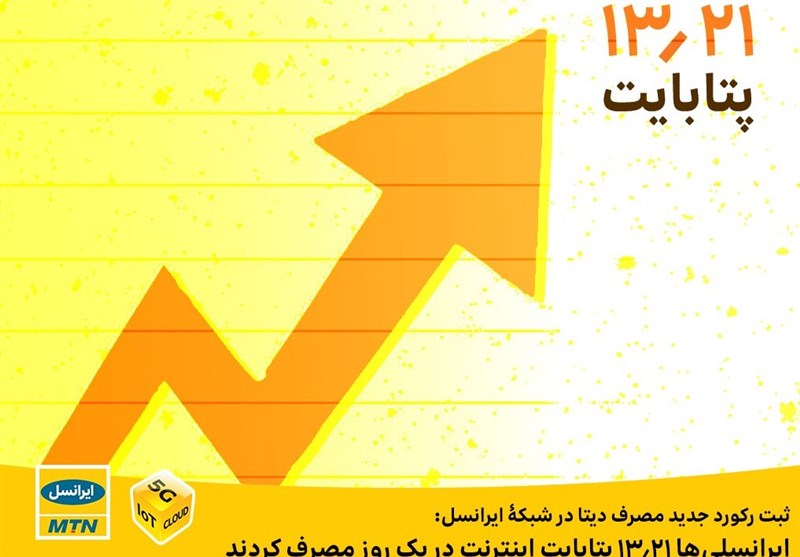 ایرانسلی‌ها 13.21 پتابایت اینترنت در یک روز مصرف کردند