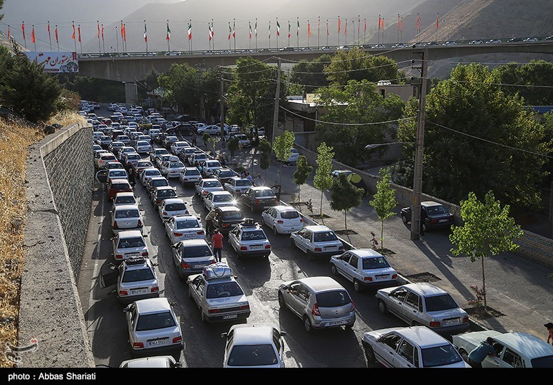 ترافیک سنگین در آزادراه تهران-کرج-قزوین
