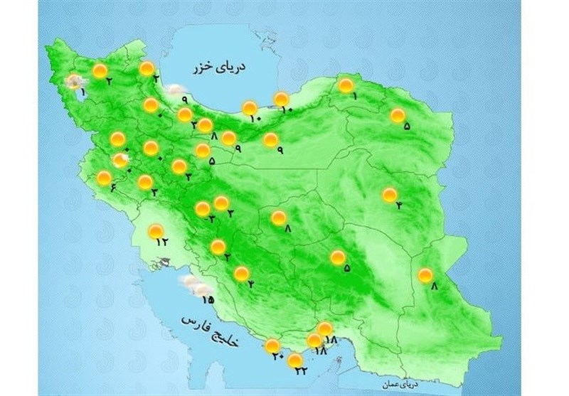 هواشناسی ایران 1400/05/13| هشدار هواشناسی برای 10 استان